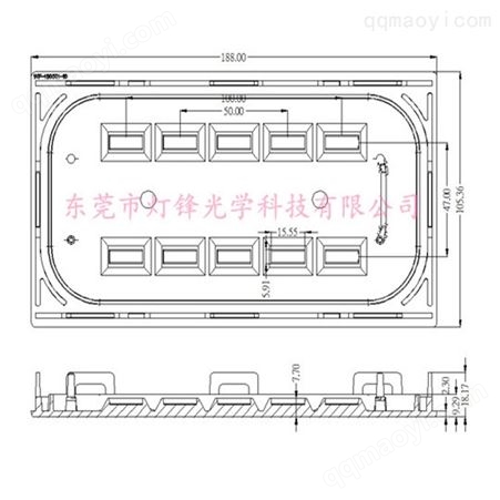 按需定制投光灯30W 光学级PC材料