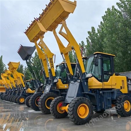 20.5-16柴油养殖场小型装载机 轮胎式四驱小铲车 农村粮食装卸车